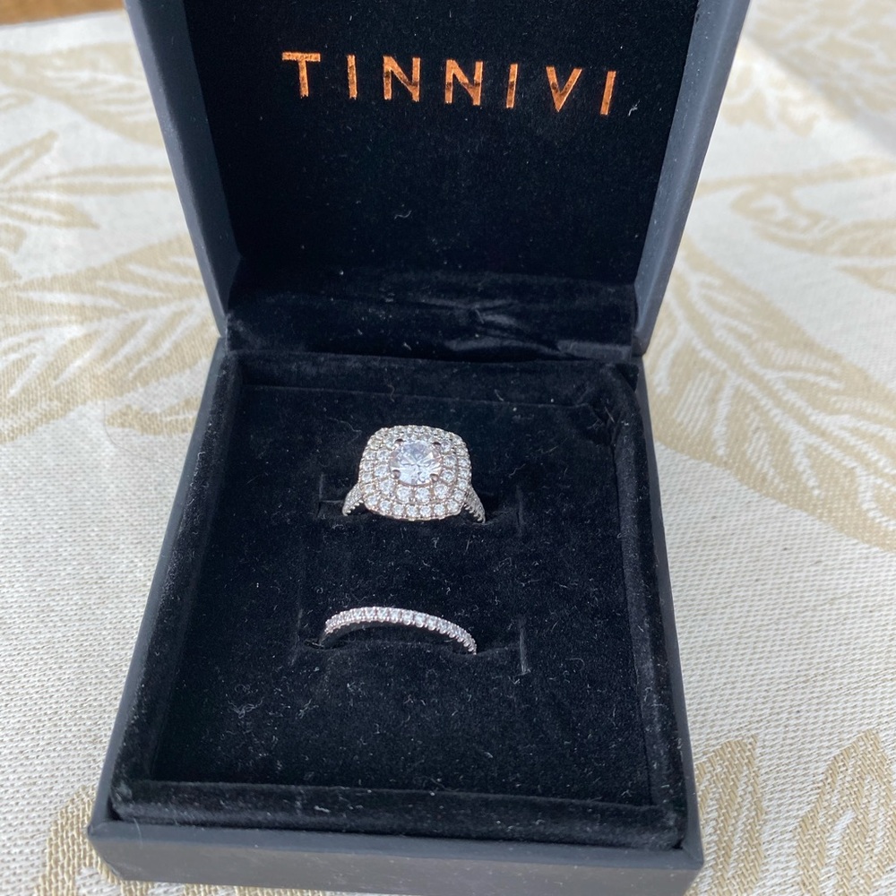 Tinnivi wedding set. Sterling silver. Size 6. - Picture 3 of 4